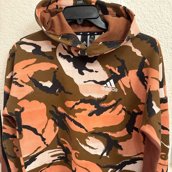 Adidas Men's Camouflage Sweater - Orange, Brown, and Black - Picture 7 of 15